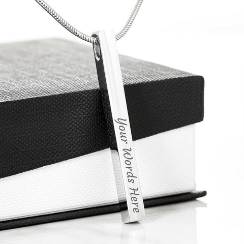 Bar Engraved Necklace