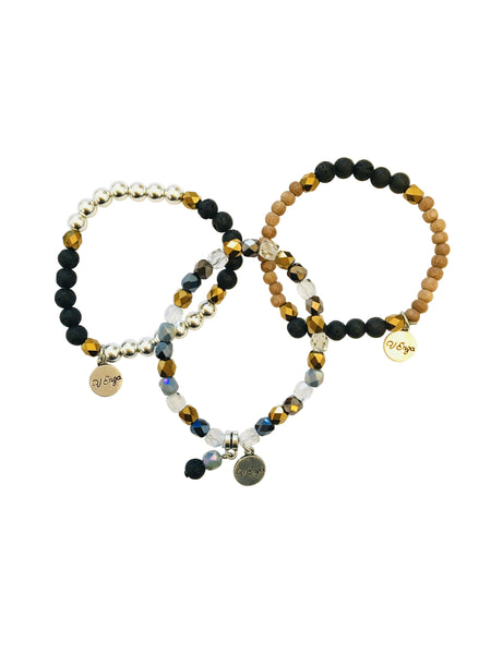 Essential Oil Bracelet ~Trio Set